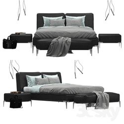 Bed Elica Roche Bobois bed set 2 