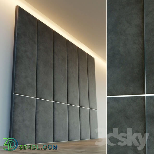 Decorative wall. Soft panel. 21