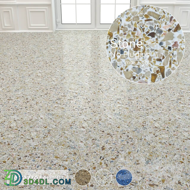 Seamless Terrazzo Stone 002