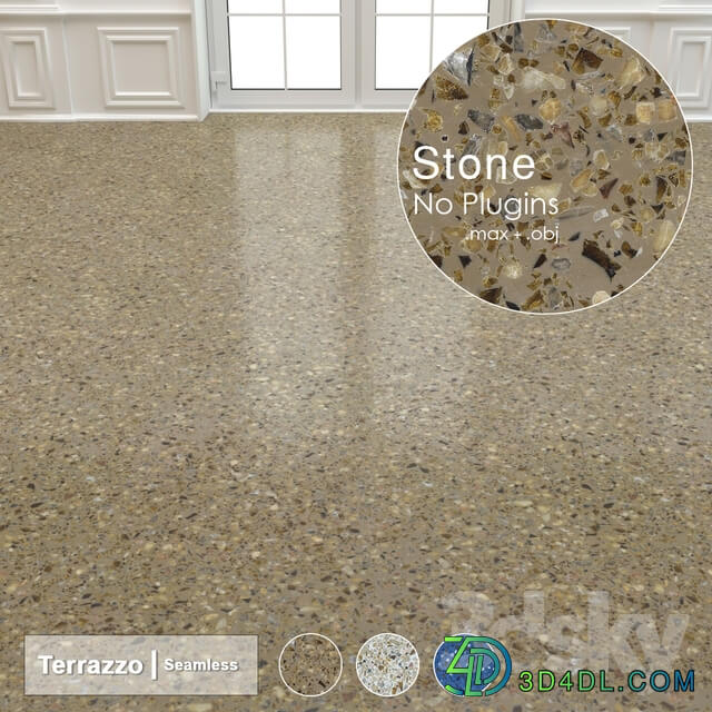 Seamless Terrazzo Stone 002