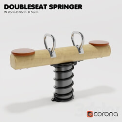 KOMPAN. Spring swing double spring 3D Models 