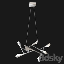 Quill LED Chandelier By Hubbardton Forge Pendant light 3D Models 