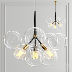 Bubble Chandelier by PELLE Pendant light 3D Models 