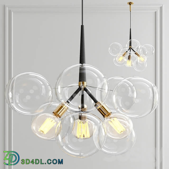 Bubble Chandelier by PELLE Pendant light 3D Models