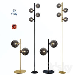 Table and floor lamps model TYCHO from the company LUCIDE Belgium. 