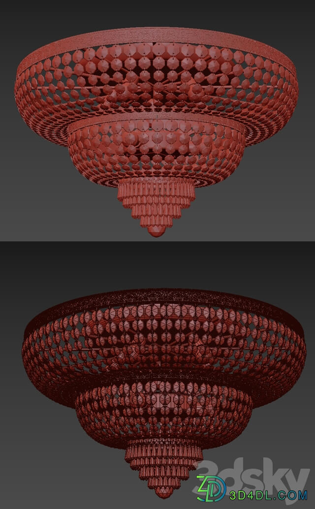 Chandelier Santa E 1.8.80.600 GB Ceiling lamp 3D Models