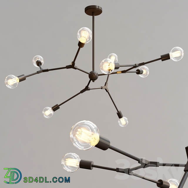 Trazos chandelier Pendant light 3D Models