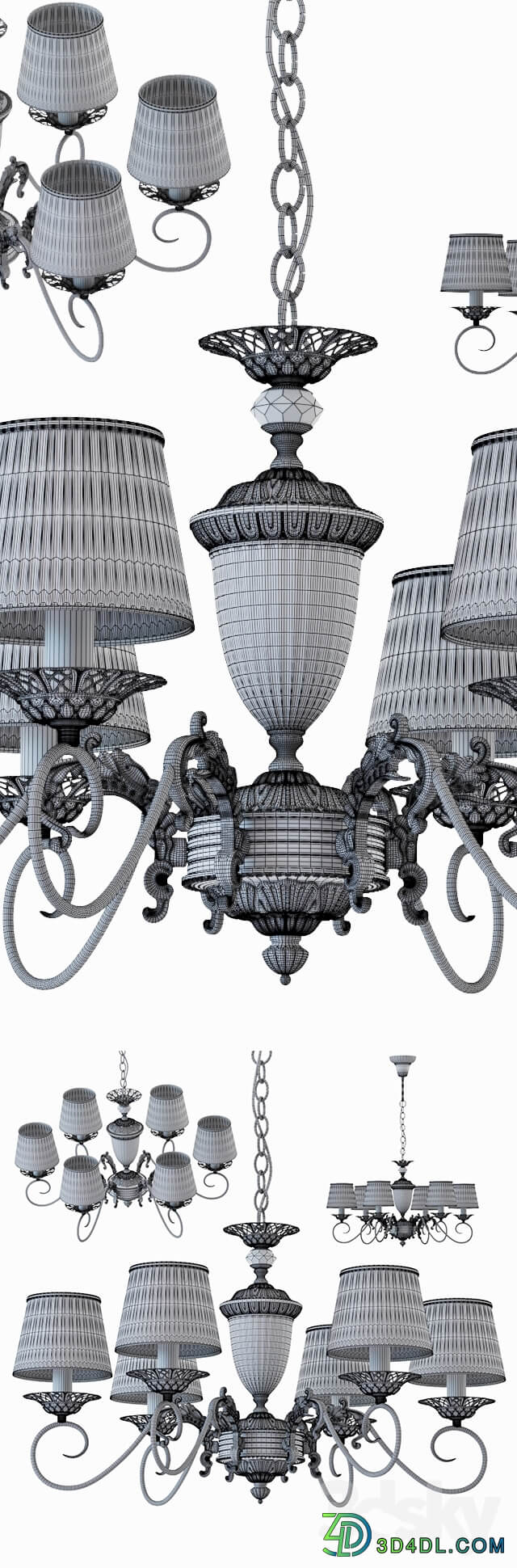 Suspended chandelier MW Light Ariadne 450014106