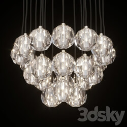 Restoration Hardware BOULE DE CRISTAL ROUND CLUSTER 24 Nickel Pendant light 3D Models 