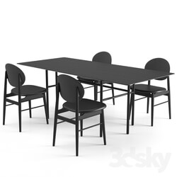 Table Chair Outline Chair Snaregade Tables Rectangular 