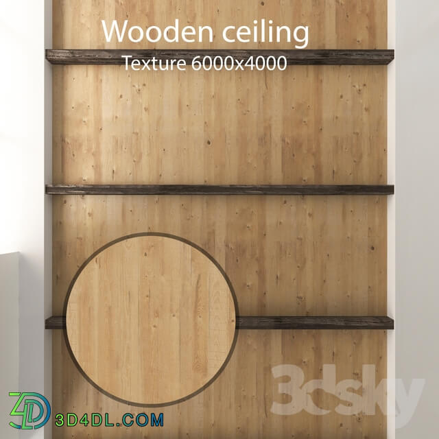 Wooden ceiling with beams 18