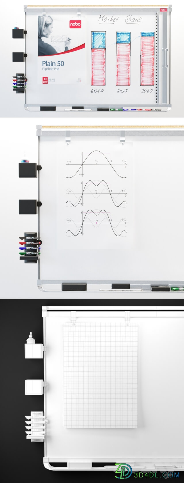 Magnetic marker board NOBO Prestige