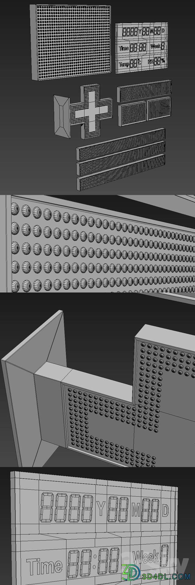 Miscellaneous LED display modules. Set 02