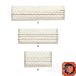 TITOS Roman blinds kit pacific beige velvet  