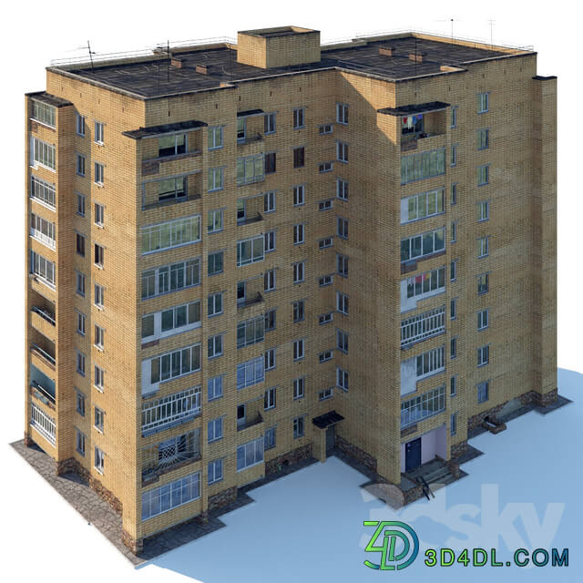 Soviet nine story house