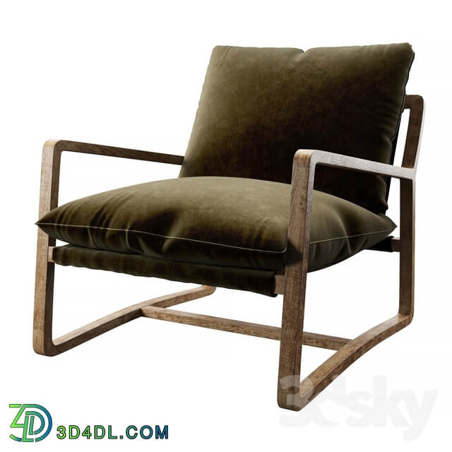 Ura chair in Olive green