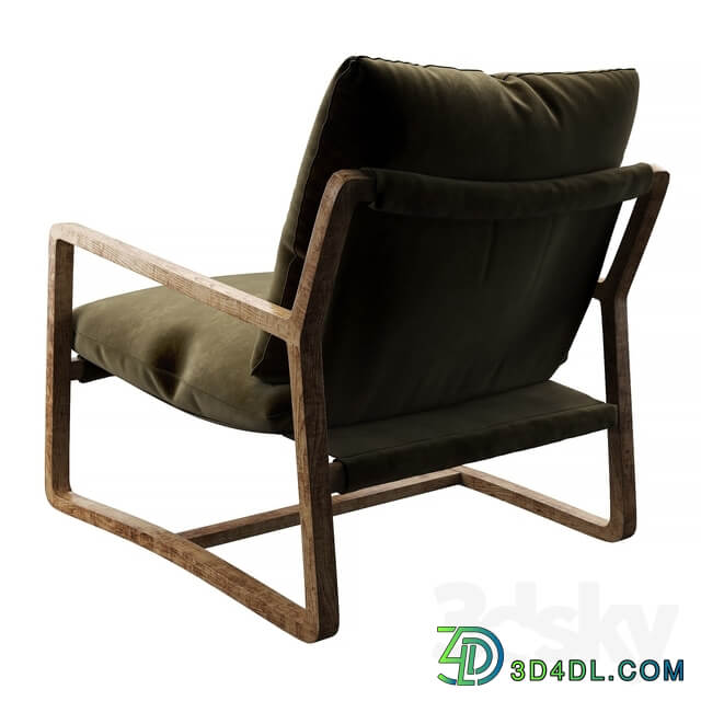 Ura chair in Olive green