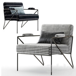 Kelly Wearstler Emmett Lounge Chair 3D Models 