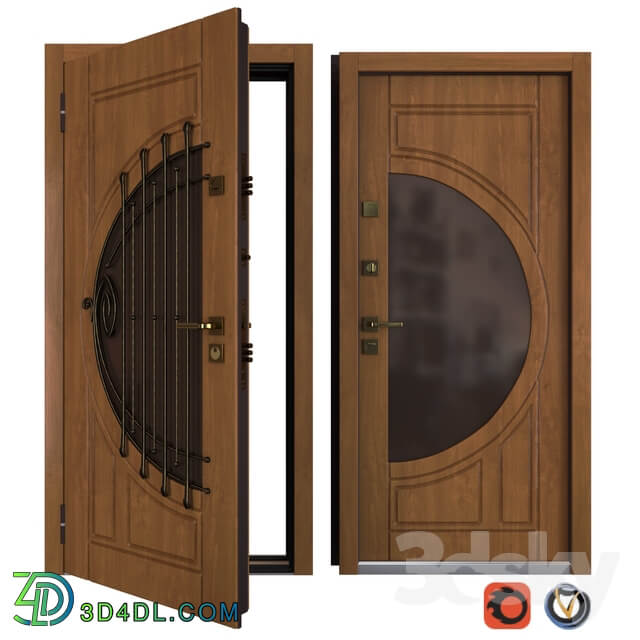 The entrance metal door Harp Your Frame 