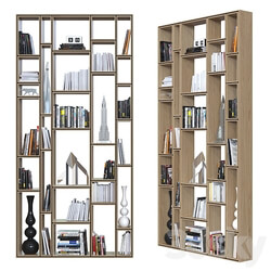 Double sided shelving 013. 3D Models 