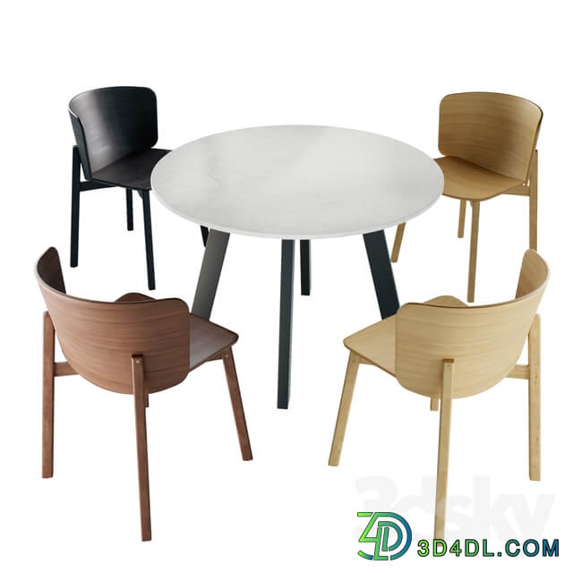 Table Chair Bludot dining set 1