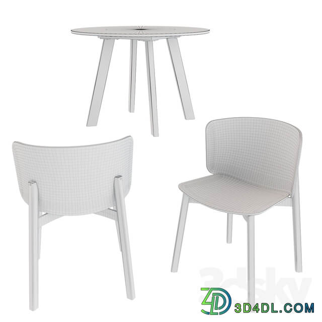 Table Chair Bludot dining set 1