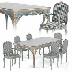 Table Chair Silvano Grifoni Table and Chair Set 