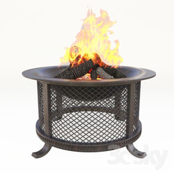 fire pit Barbecue and grill 3D Models 