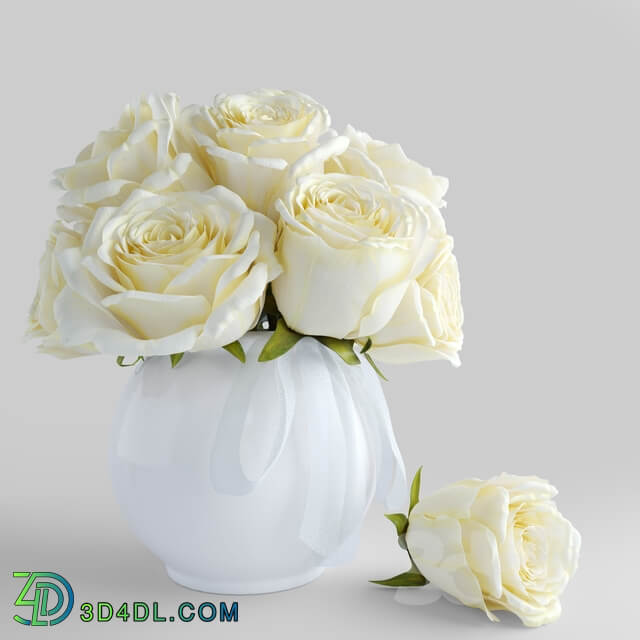 Bouquet of white roses