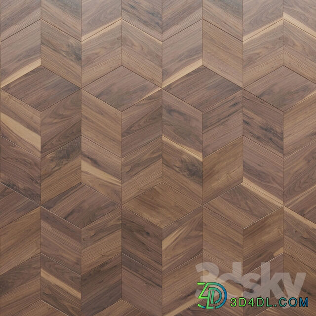 Wood Parquet CP Parquet New Cubo Hexagon Canestro