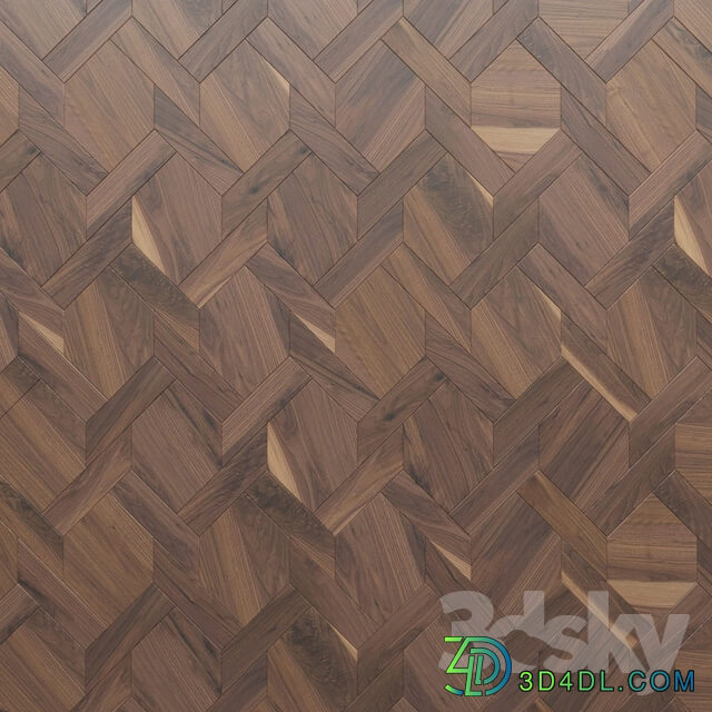 Wood Parquet CP Parquet New Cubo Hexagon Canestro