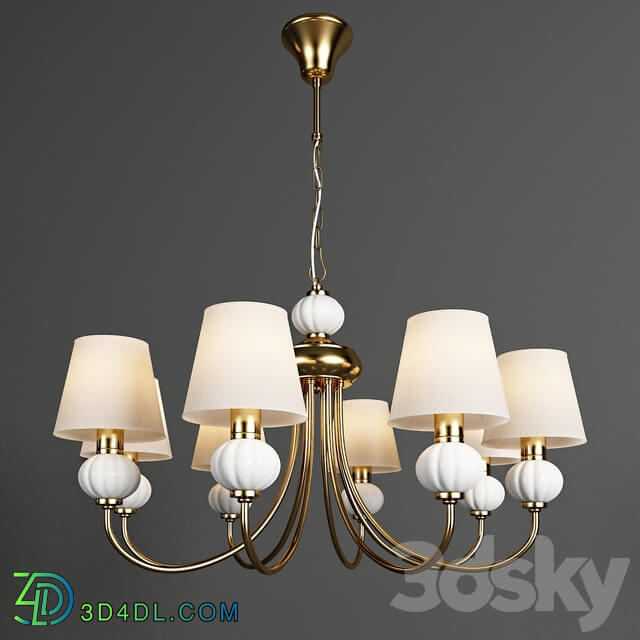 Classic chandelier Eurosvet 60072 8 Mella Pendant light 3D Models