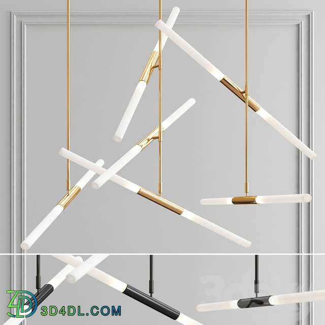 LED Lamp Tube Suspension Pendant Light Pendant light 3D Models