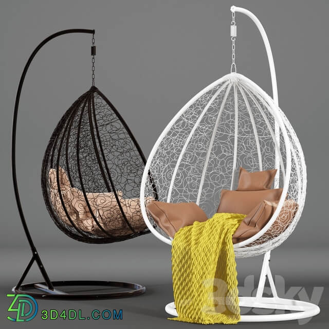 Suspended swing chair Fresco Maxi Other 3D Models