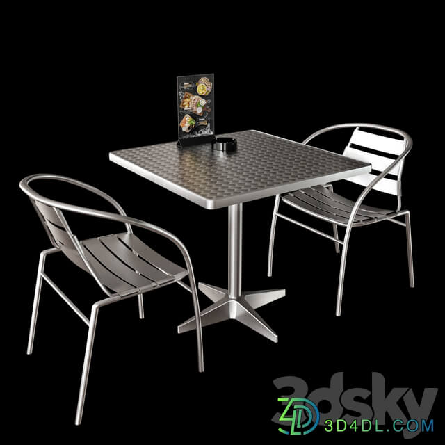 Summer cafe 3D Models