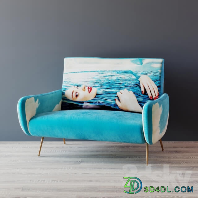 Sofa Seletti Sofa Two Seater Sea Girl