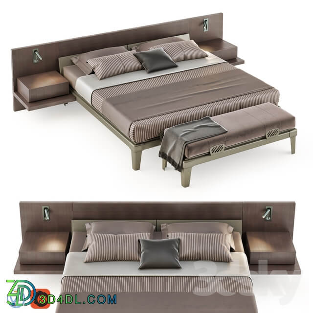 Bed Poliform Bedroom Set