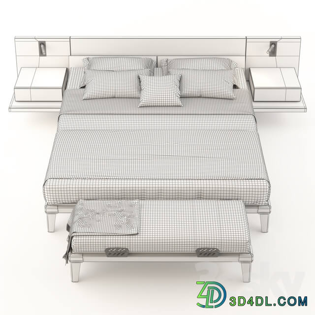 Bed Poliform Bedroom Set