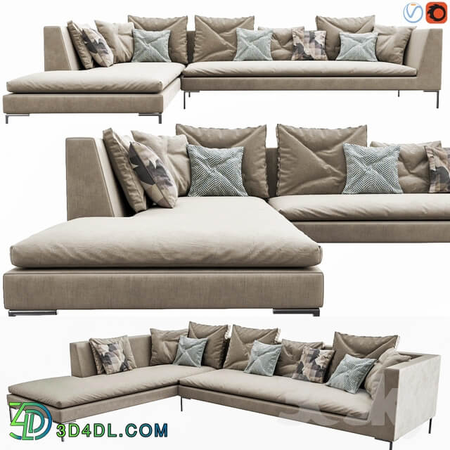 B B Italia Charles Sofa 2