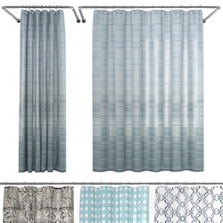 Crate and Barrel Shower Curtain collection 1 