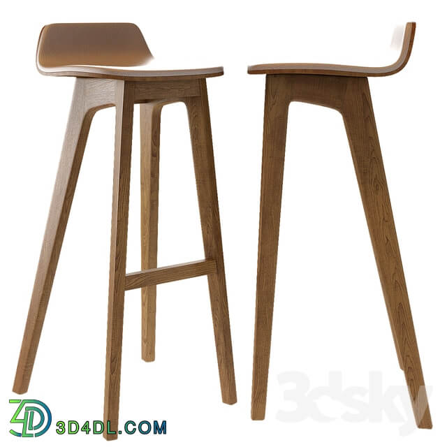 Morph Bar Stool Chair Wood