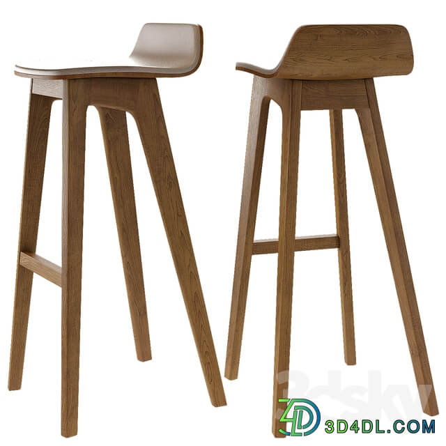 Morph Bar Stool Chair Wood