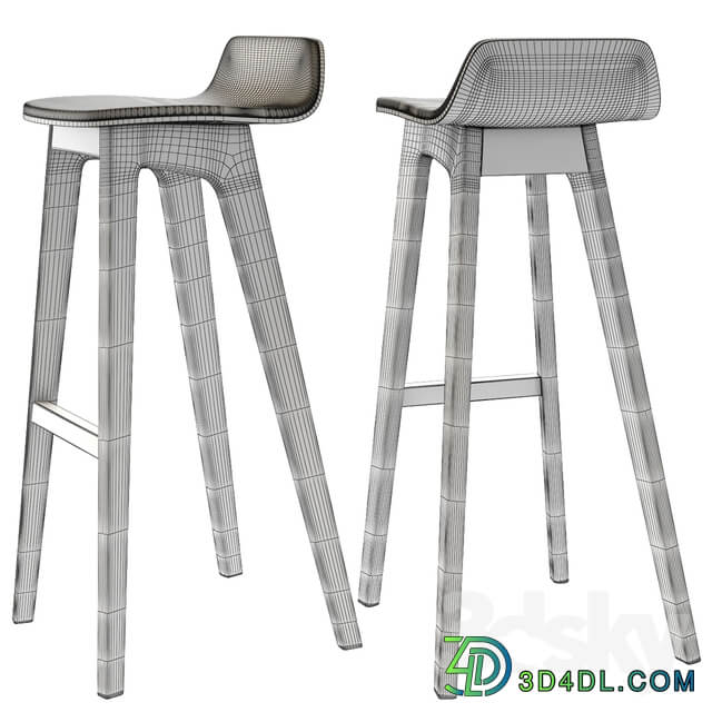 Morph Bar Stool Chair Wood