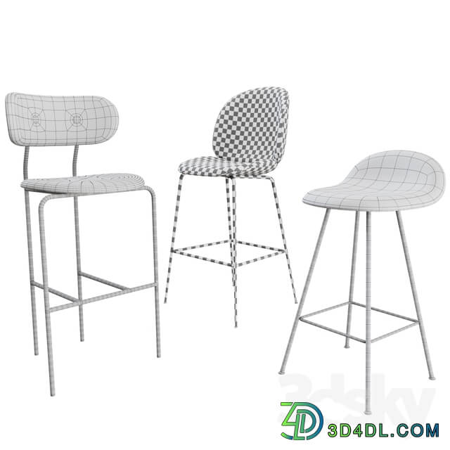 GUBI bar chairs and stools collection