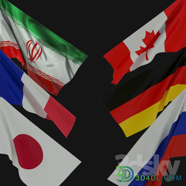 Miscellaneous Animated Flags Set 1