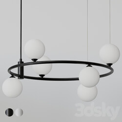 Maytoni Modern Pendant Ring Light Black and White Pendant light 3D Models 