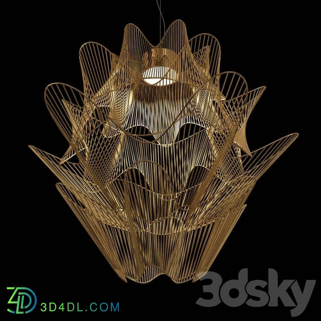 Terzani moire ceiling light 3d model Pendant light 3D Models