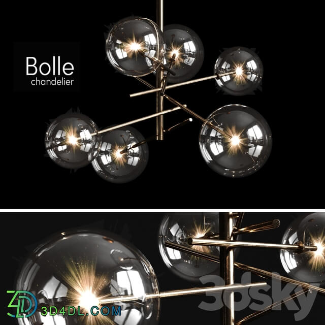 Chandelier Gallotti Radice Bolle 6 lights Pendant light 3D Models