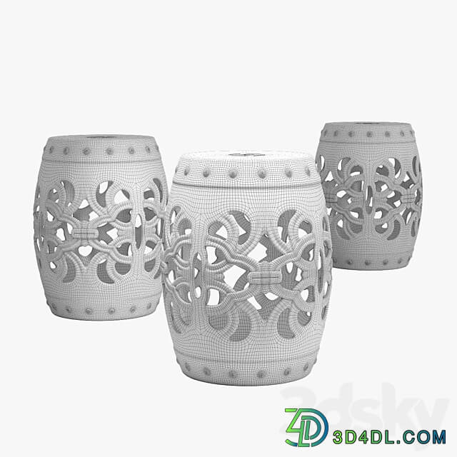 Mercury row donofrio garden stool 3D Models