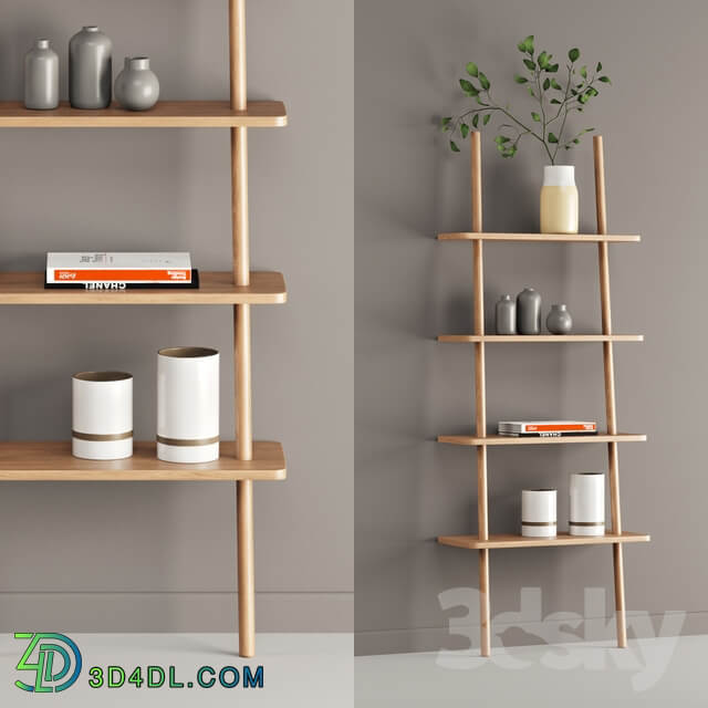 Oak display shelf